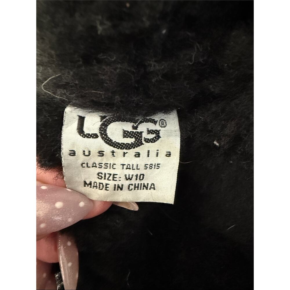 UGG Australia Classic Tall Suede Winter Boots Black - Picture 5 of 5